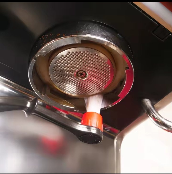 Detachable Head Coffee Cleaning Brush – Food Grade Plastic for Espresso Machine & Grinder